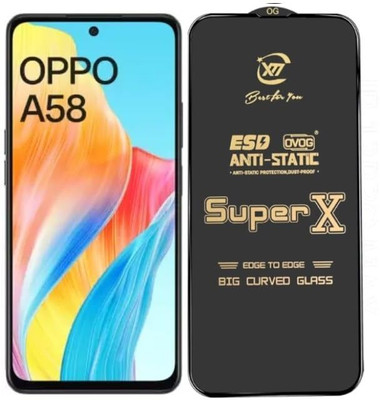 VMC Edge To Edge Tempered Glass for Oppo A56 5g(Pack of 1)