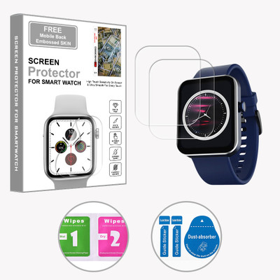 ARBAN Edge To Edge Screen Guard for boAt Wave Flex Connect 1.83 inch (FREE 1 MOBILE EMBOSSED SKIN) SMARTWATCH SCREEN GUARD(Pack of 2)
