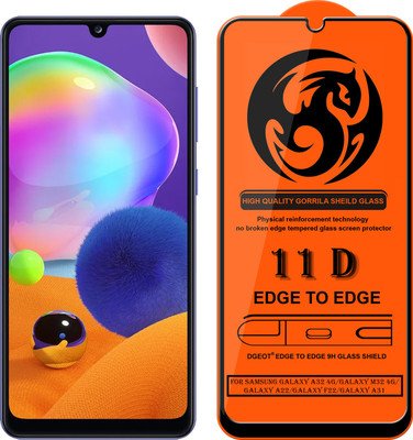 XRENGTH Edge To Edge Tempered Glass for -Samsung Galaxy A32 4G(Pack of 1)