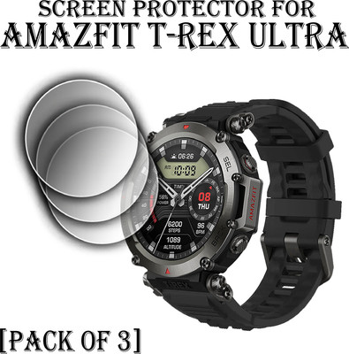 EJZATI Edge To Edge Screen Guard for AMAZFIT T-REX ULTRA SMARTWATCH(Pack of 3)