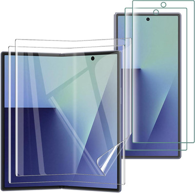 FABEKEE Edge To Edge Screen Guard for 2+2 Pack Screen Protector for Samsung Galaxy Z Fold 7/Samsung Galaxy Z Fold7, HD Clarity Elastic Edge Soft TPU Fingerprint Unlocking Scratchproof Bubble Free Protective Cover Film Membrane(Pack of 2)