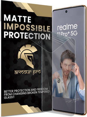 ArmourPro Edge To Edge Screen Guard for Realme 11 Pro Plus 5G, Realme 11 Pro 5G, Realme 11 Pro Plus, ( Not a Tempered Glass, it’s a Unbreakable Nano Fiber Membrane)(Pack of 1)