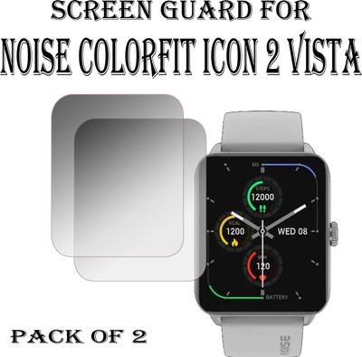 EJZATEX Edge To Edge Screen Guard for NOISE COLORFIT ICON 2 VISTA SMARTWATCH(Pack of 2)