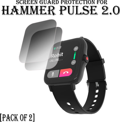 ejzatex Edge To Edge Screen Guard for HAMMER PULSE 2.0 SMARTWATCH(Pack of 2)
