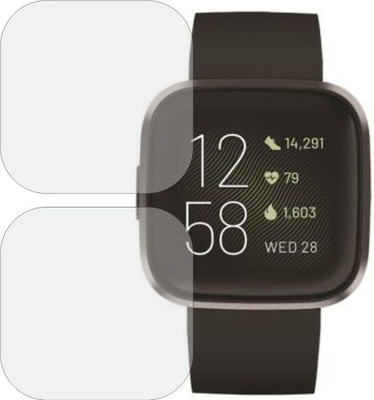 CUBES Edge To Edge Screen Guard for FITBIT Versa 2, Smartwatch 34mm | Soft and Flexible | Touch Sensitive | Unbreakable | Ultra Thin | High Grade 9H TPU Film(Pack of 2)