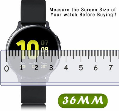 FCS Edge To Edge Screen Guard for 36 mm, Universal Round Watch Screen Protector(Pack of 3)