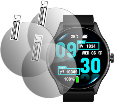 DOUMOF Nano Glass for Titan Evoke SMARTWATCH(Pack of 3)