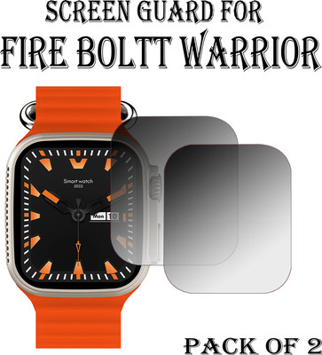ejzatex Edge To Edge Screen Guard for FIRE BOLTT WARRIOR SMARTWATCH(Pack of 2)