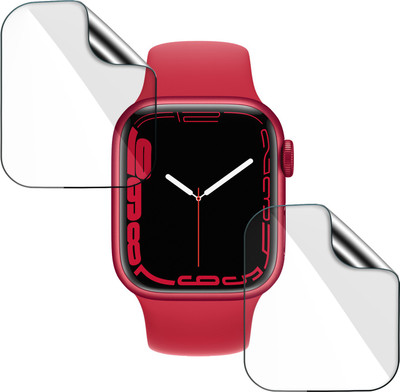 FCS Edge To Edge Screen Guard for Apple Watch Series 7 (41mm)(Pack of 2)