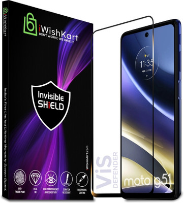 iWishKart Edge To Edge Screen Guard for MOTOROLA g51 5g, MOTOROLA Moto G51 Gorilla Glass(Pack of 1)