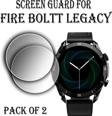 EJZATEX Edge To Edge Screen Guard for FIRE BOLTT LEGACY SMARTWATCH(Pack of 2)