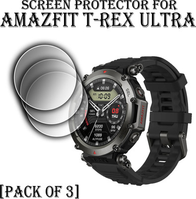 ejzatex Edge To Edge Screen Guard for AMAZFIT T-REX ULTRA SMARTWATCH(Pack of 3)