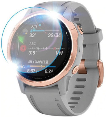 KACA Edge To Edge Tempered Glass for Garmin Fenix 6S (30 mm) Smart Watch [9H Guard][5](Pack of 5)
