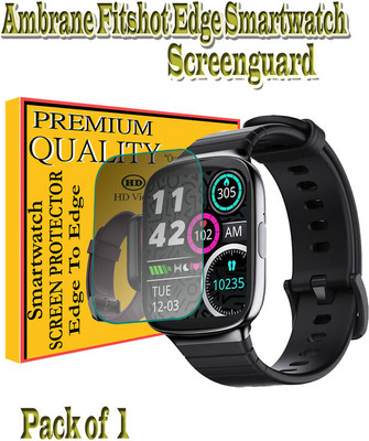 daffin Edge To Edge Screen Guard for Ambrane Fitshot Edge(Pack of 1)