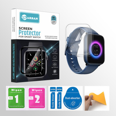 ARBAN Edge To Edge Screen Guard for DIZO Watch D Sharp 1.75 inch Smartwatch 2 PROTECTOR + 2 WIPES + 2 DUST REMOVAL STICKER + 1 WIPER(Pack of 2) ARBAN Edge To Edge Screen Guard for DIZO Watch D Sharp 1.75 inch Smartwatch 2 PROTECTOR + 2 WIPES + 2 DUST REMOVAL STICKER + 1 WIPER(Pack of 2)