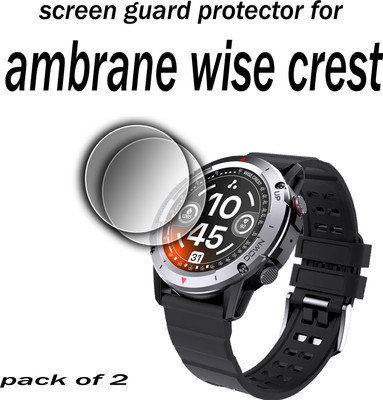 ejzatex Edge To Edge Screen Guard for AMBRANE WISE CREST SMARTWATCH(Pack of 2)