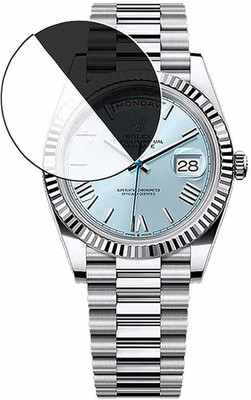 daffin Edge To Edge Screen Guard for rolex day-date 40 in platinum(Pack of 1)
