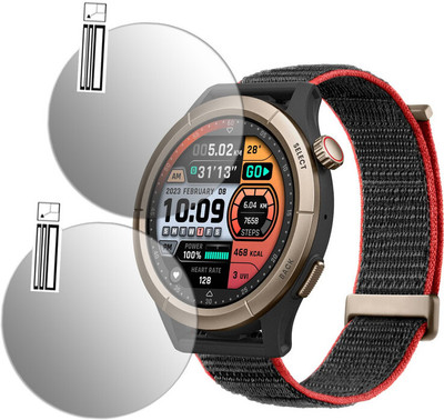 DOUMOF Edge To Edge Screen Guard for Amazfit Cheetah Pro SMARTWATCH(Pack of 2)