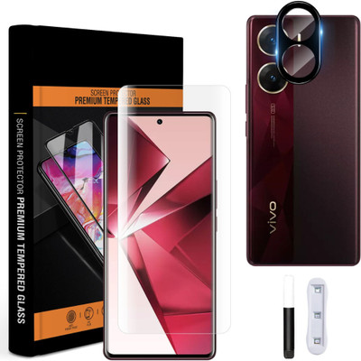 MS-Shield Edge To Edge Screen Guard for Vivo V29e 5G, With Camera Lens Protector(Pack of 1)