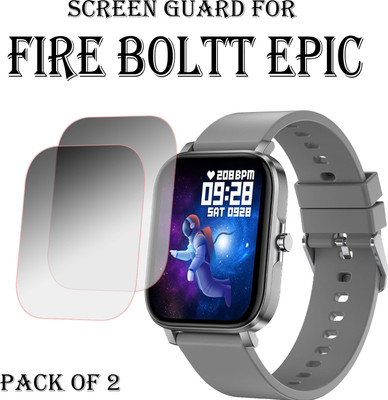 EJZATI Edge To Edge Screen Guard for FIRE BOLTT EPIC SMARTWATCH(Pack of 2)