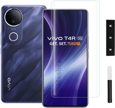 Shuotech Edge To Edge Screen Guard for vivo t4r 5g, primium edge to edge gorila glass for vivo t4r 5g, vivo vt4 gorila glass(Pack of 1)