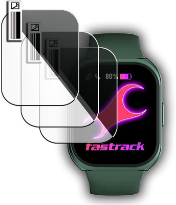 daffin Edge To Edge Screen Guard for Fastrack Revoltt FS1+(Pack of 3)