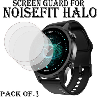 EJZATI Edge To Edge Screen Guard for NOISEFIT HALO SMARTWATCH SCREEN GUARD(Pack of 3)