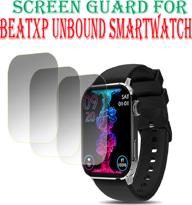 EJZATI Edge To Edge Screen Guard for BEATXP UNBOUND SMARTWATCH(Pack of 3)