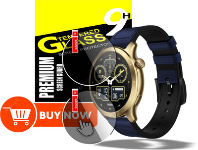 Olonga Edge To Edge Screen Guard for NOISEFIT CREW PRO SMART WATCH(Pack of 2)