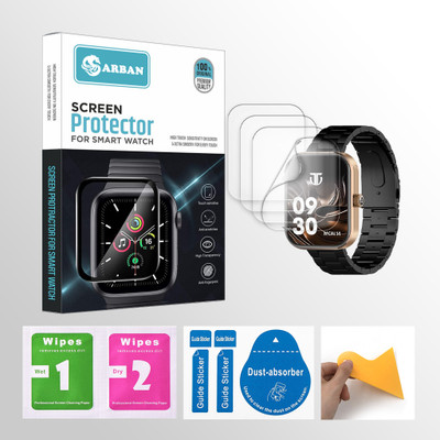 ARBAN Edge To Edge Screen Guard for Titan Mirage 1.96 inch Smartwatch 4 PROTECTOR + 4 WIPES + 4 DUST REMOVAL STICKER + 1 WIPER(Pack of 4) ARBAN Edge To Edge Screen Guard for Titan Mirage 1.96 inch Smartwatch 4 PROTECTOR + 4 WIPES + 4 DUST REMOVAL STICKER + 1 WIPER(Pack of 4)