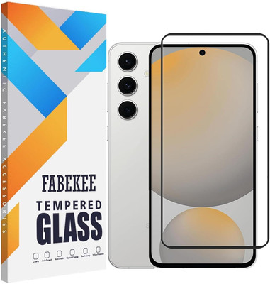 FABEKEE Edge To Edge Tempered Glass for Compatible For Samsung Galaxy A36 5G / Galaxy A56 5G Black with Edge to Edge Coverage and Easy Installation kit(Pack of 1)