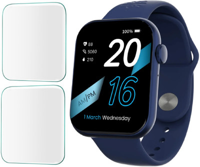 CUBES Edge To Edge Screen Guard for Cultsport Active T 2.01 Inch Smartwatch | Soft and Flexible | Touch Sensitive | Unbreakable | Ultra Thin | High Grade 9H TPU Film ( Not a Glass Tempered )(Pack of 2)