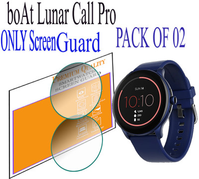 HIDEOUS Edge To Edge Screen Guard for boAt Lunar Call Pro(Pack of 2)