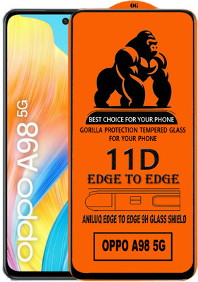 ANILUQ Edge To Edge Screen Guard for OPPO A98 5G(Pack of 1)