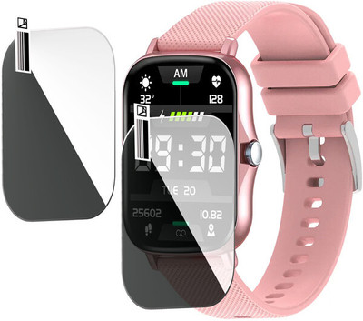 HIDEOUS Edge To Edge Screen Guard for pTron Pulsefit F21 Plus(Pack of 2)