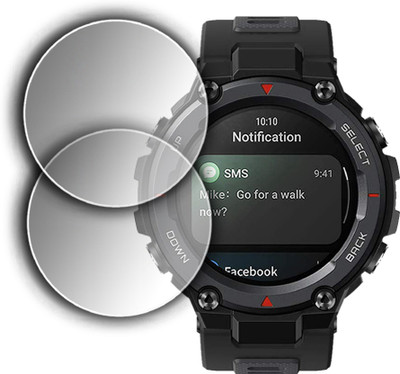 ejzatex Edge To Edge Screen Guard for AMAZFIT T-REX PRO SMARTWATCH(Pack of 2)