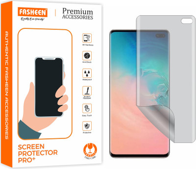Fasheen Edge To Edge Screen Guard for Samsung Galaxy S10 Plus (Anti Glare Matte Hydrogel Film)(Pack of 1)