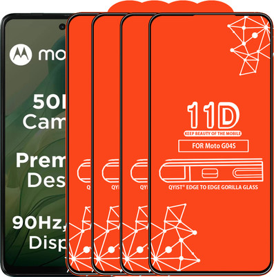 Qyist Edge To Edge Screen Guard for Moto G04S(Pack of 4)
