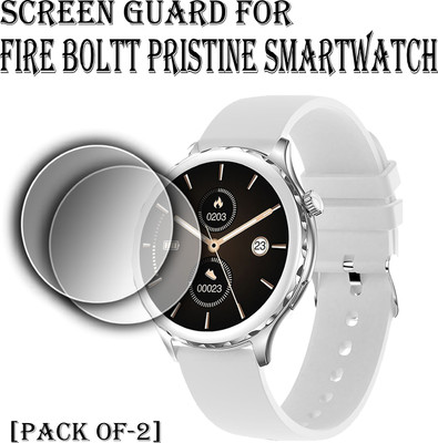 ejzatex Edge To Edge Screen Guard for FIRE BOLTT PRISTINE SMARTWATCH(Pack of 2)