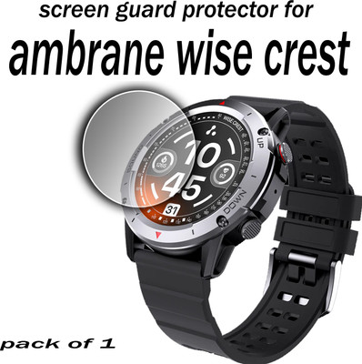 EJZATI Edge To Edge Screen Guard for AMBRANE WISE CREST SMARTWATCH(Pack of 1)