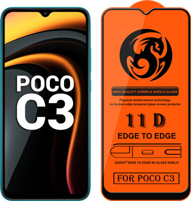HQ Protection Edge To Edge Screen Guard for Poco C3(Pack of 1)
