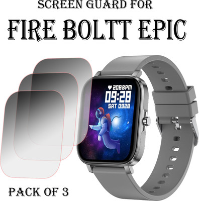 EJZATI Edge To Edge Screen Guard for FIRE BOLTT EPIC SMARTWATCH(Pack of 3)