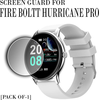 ejzatex Edge To Edge Screen Guard for FIRE BOLTT HURRICANE PRO SMARTWATCH(Pack of 1)