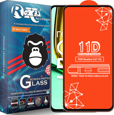 Roxel Edge To Edge Screen Guard for Realme C67 5G(Pack of 1)