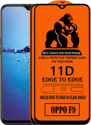 ANILUQ Edge To Edge Screen Guard for Oppo F9(Pack of 2)