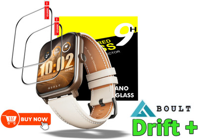 FINCH Edge To Edge Screen Guard for BOULT DRIFT PLUS + SMART WATCH(Pack of 2)