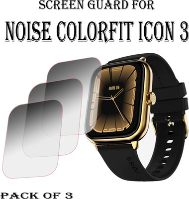 EJZATEX Edge To Edge Screen Guard for NOISE COLORFIT ICON 3 SMARTWATCH(Pack of 3)