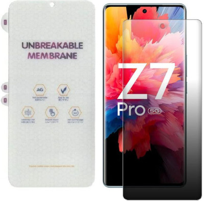mobinix Edge To Edge Screen Guard for iQOO Z7 Pro 5G, Vivo T2 Pro, (Not a Tempered Glass, it’s a Nano Fiber Unbreakable Membrane)(Pack of 1)