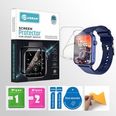 ARBAN Edge To Edge Screen Guard for beatXP Unbound 1.78 inch Smartwatch 2 PROTECTOR + 2 WIPES + 2 DUST REMOVAL STICKER + 1 WIPER(Pack of 2) ARBAN Edge To Edge Screen Guard for beatXP Unbound 1.78 inch Smartwatch 2 PROTECTOR + 2 WIPES + 2 DUST REMOVAL STICKER + 1 WIPER(Pack of 2)