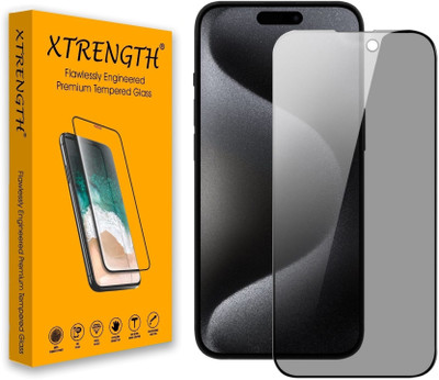 XTRENGTH Edge To Edge Screen Guard for Apple iPhone 15 Pro Max(Pack of 1)